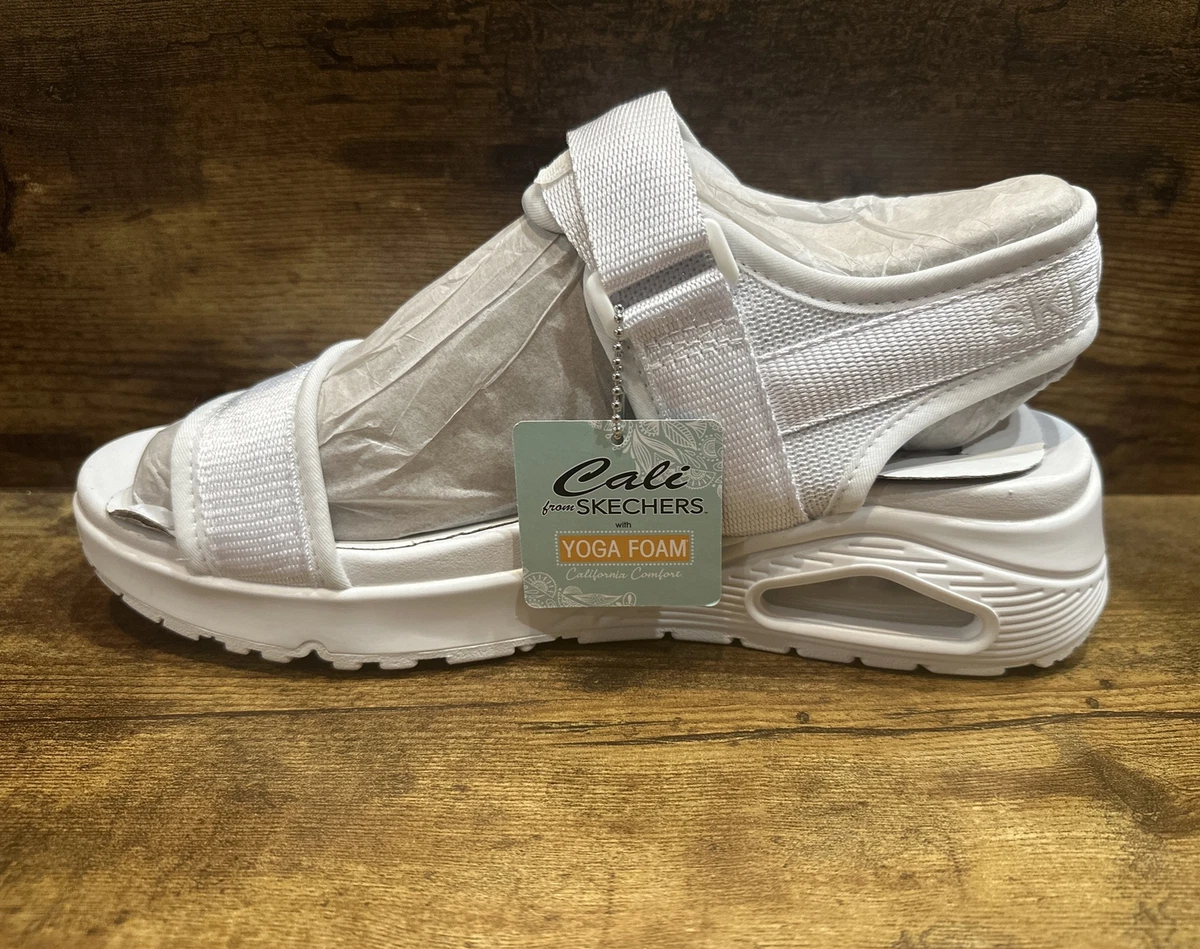 Skechers sandals hotsell womens white