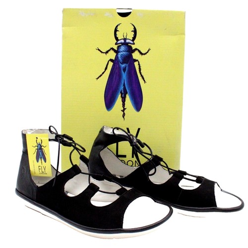 Fly London Women's EMME511FLY Bridle Cloud Gray Chunky Open Toe