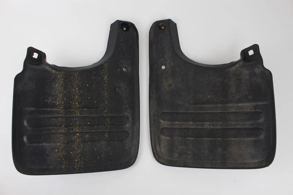 2001-07 Toyota Sequoia Rear Left & Right Mud Flaps  Splash Guards Pair Black - Image 2 of 4