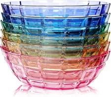 13 oz. Non-Breakable Ice Cream Bowls (Set of 6) -Extra Acrylic Reusable
