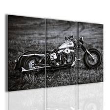Quadri moderni 3pz. 120x90cm Harley Davidson V quadro moderno moto arredare