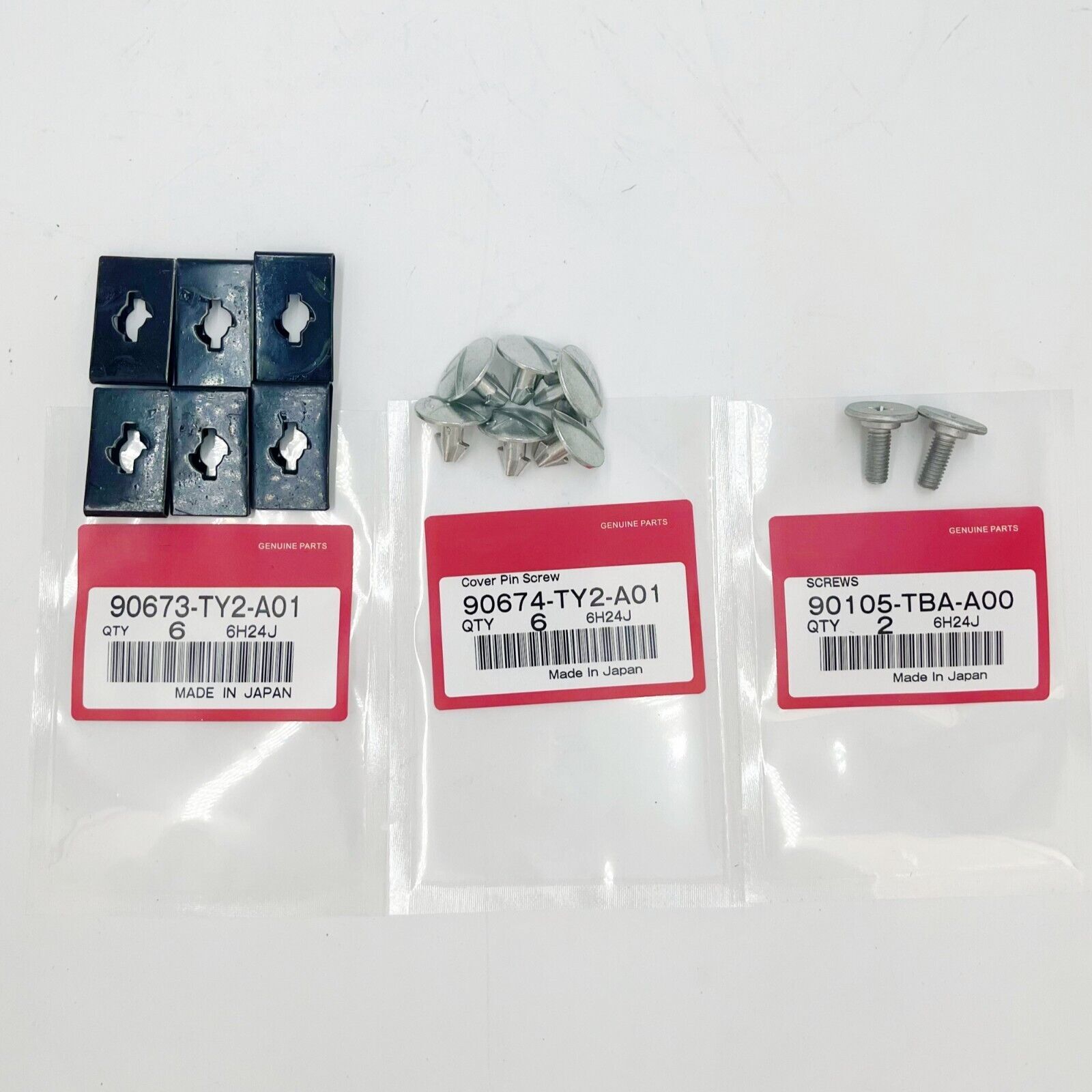 NEW 14p Engine Cover Lower Pin Screw 90674-TY2-A01 For Honda CR-V Civic Accord