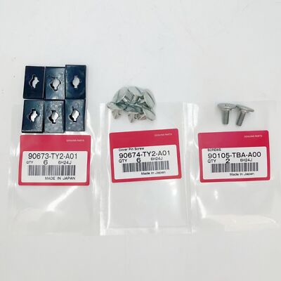 NEW 14p Engine Cover Lower Pin Screw 90674-TY2-A01 For Honda CR-V Civic Accord
