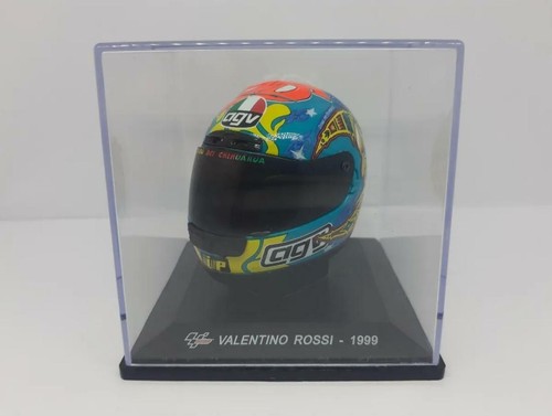 Valentino Rossi mini Helmet 1999 Aprilia MotoGP 1/5 Rare Spark Altaya caschi  | eBay