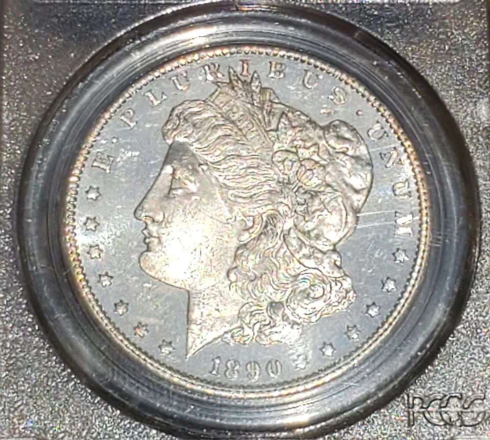 💰 $1 1890-CC U.S. Morgan Silver Dollar PCGS MS64DMPL CAC 97199.64 PHENOMENAL!!✨ - Image 2 of 4