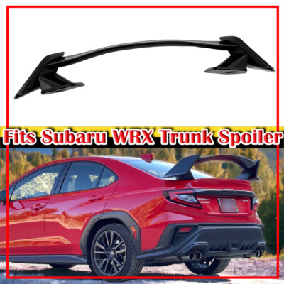 2022+ Fits SUBARU WRX STI VB 5th 4D Sedan DTO R Type Trunk Spoiler Painted Black
