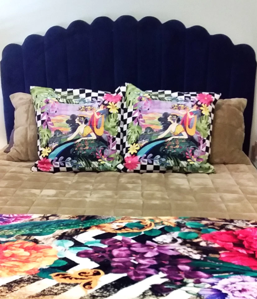 Funda de almohada de terciopelo Art Deco Flapper Princess Foto 3 de 3