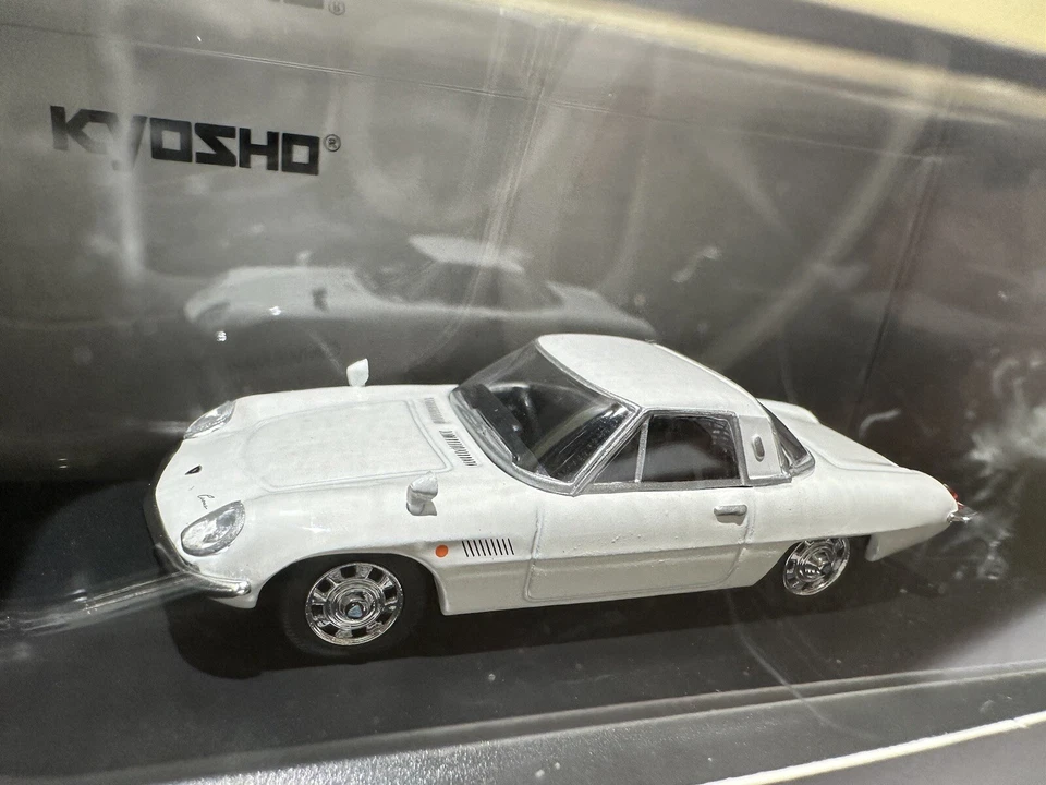1:64 Kyosho Mazda Cosmo Sport Cupé Blanco Hermoso Detalle Diecast Raro Japón Foto 4 de 4