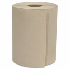 GEN Hardwound Roll Towels – 1-Ply, 8" x 300 ft, Natural, 12 Rolls/Carton, Commer