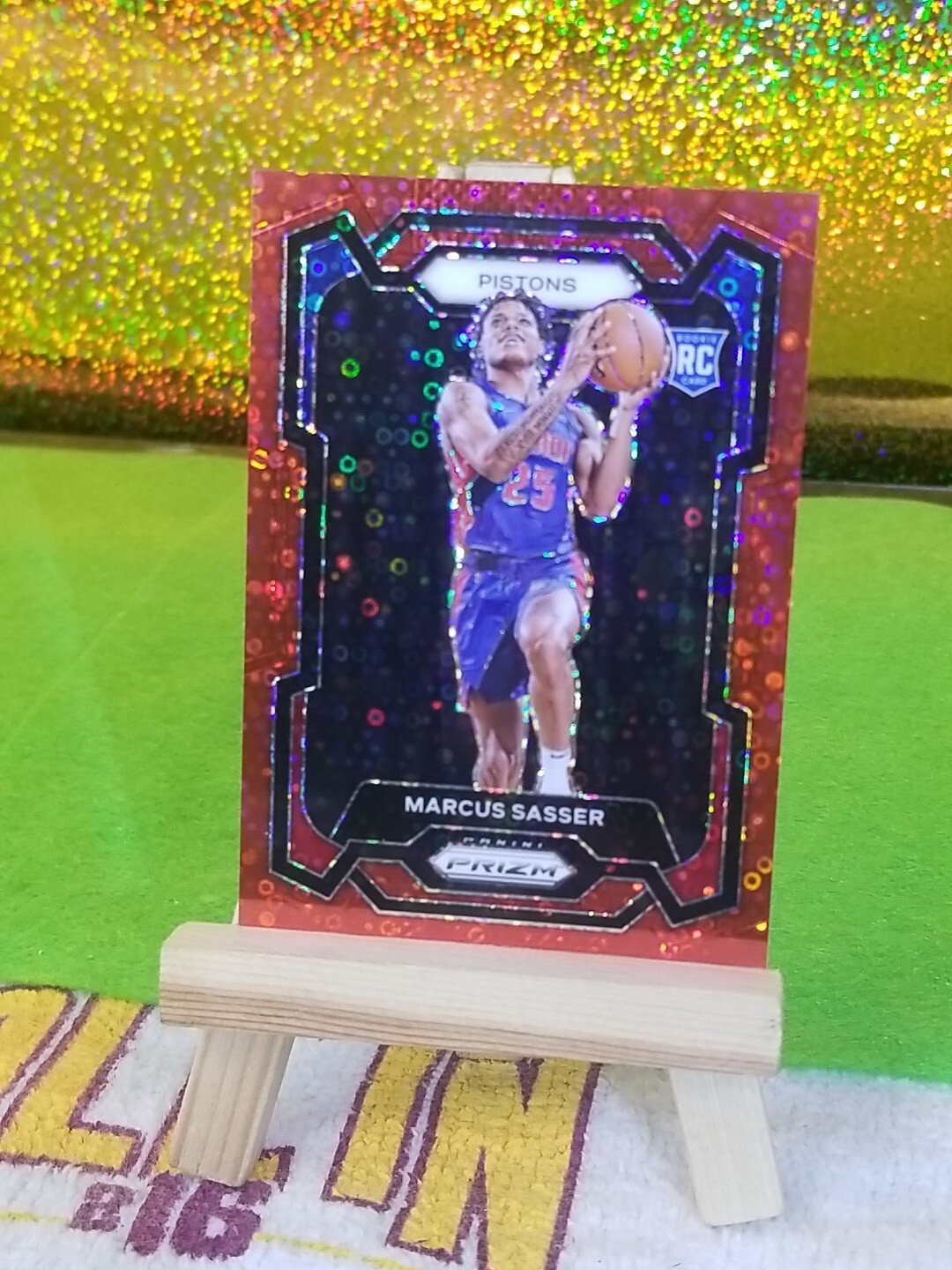 2023-24 TRUE ROOKIE Red Fast Break PRIZM SP /100 Marcus Sasser #174 RC RARE!