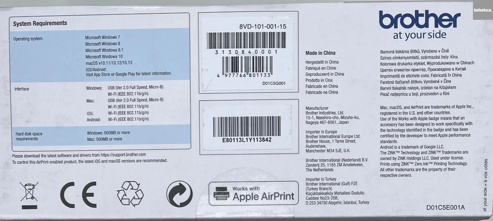Brother VC-500WCR Design n Craft Colour Wireless Label Printer VC-500W (USED) - Image 4 of 4
