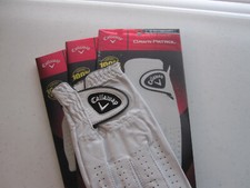 3 RIGHT CALLAWAY DAWN PATROL LEATHER GOLF GLOVES SIZE MEDIUM NEW MENS