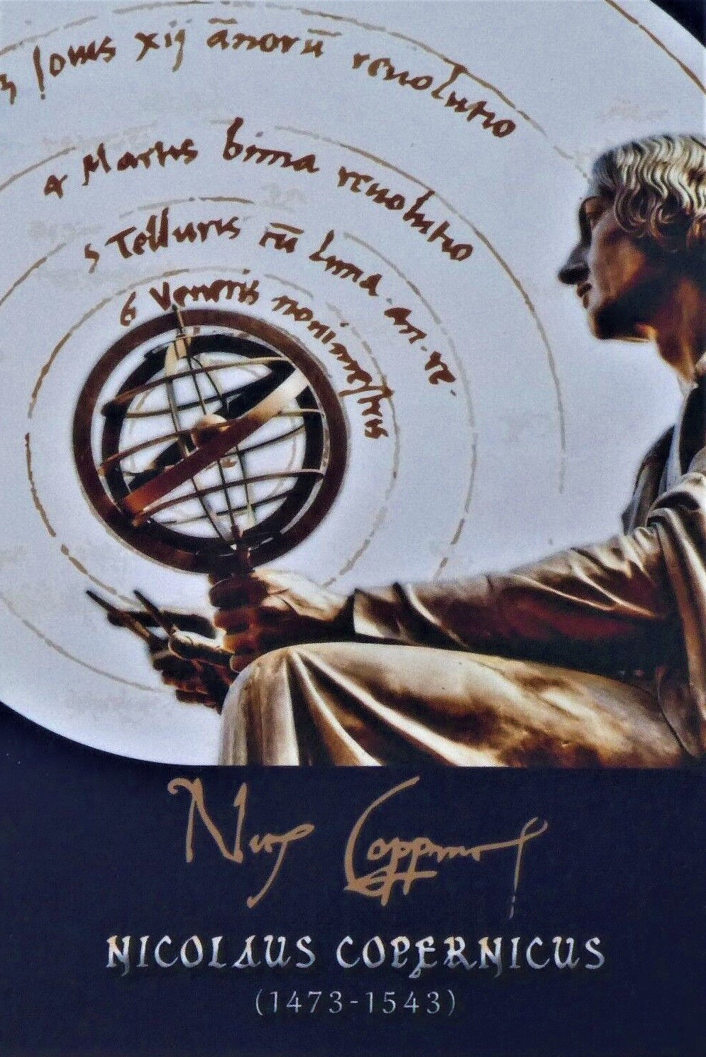 Pièce de 2 Euro commémorative 2023 Malte Nicolas Copernic. Coincard