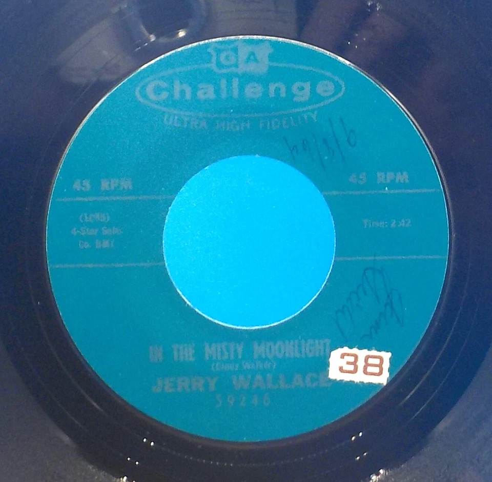 The Soul Surfers / Jerry Wallace 45 Cannon Ball / Misty Moonlight HEAR EX VG+ G9 - Image 2 of 2