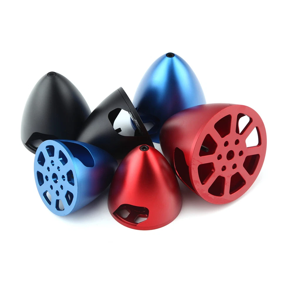 3" Anodized Drilled Airplane Spinner For DLE30/55 MLD35/70 DA50/EVO54 Red - Image 4 of 4