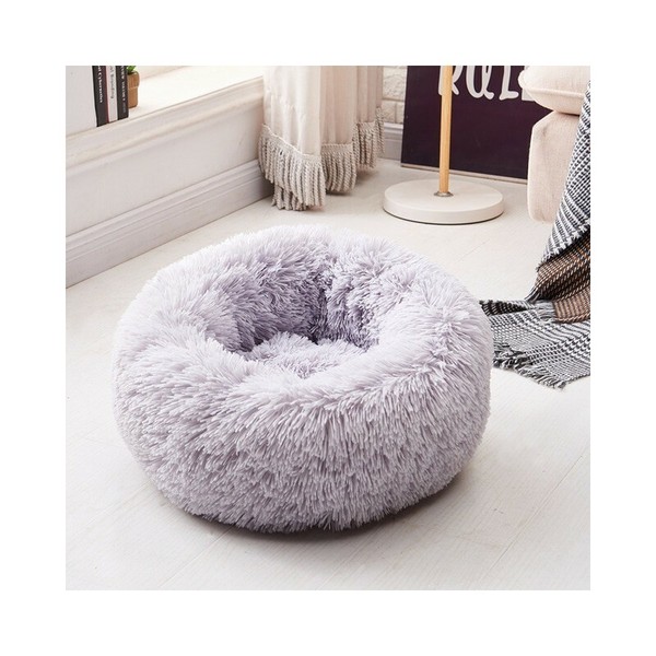 Cama de felpa para perros y gatitos, suave y cómoda, varios colores.