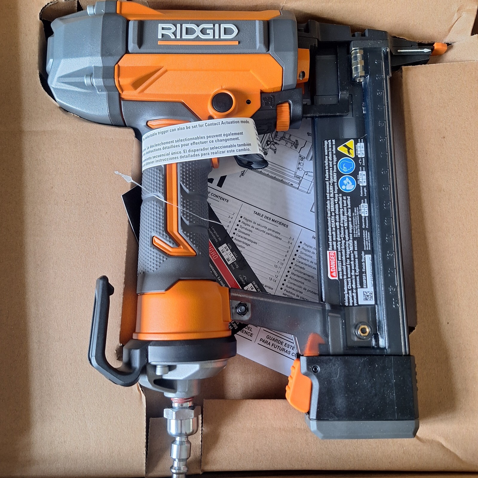 RIDGID R150FSF 18-Gauge Finish Stapler (BRAND NEW)