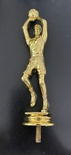 NEW 1 Dark Gold Man shooting basketball trophy topper 6"