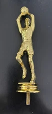 NEW 1 Dark Gold Man shooting basketball trophy topper 6"