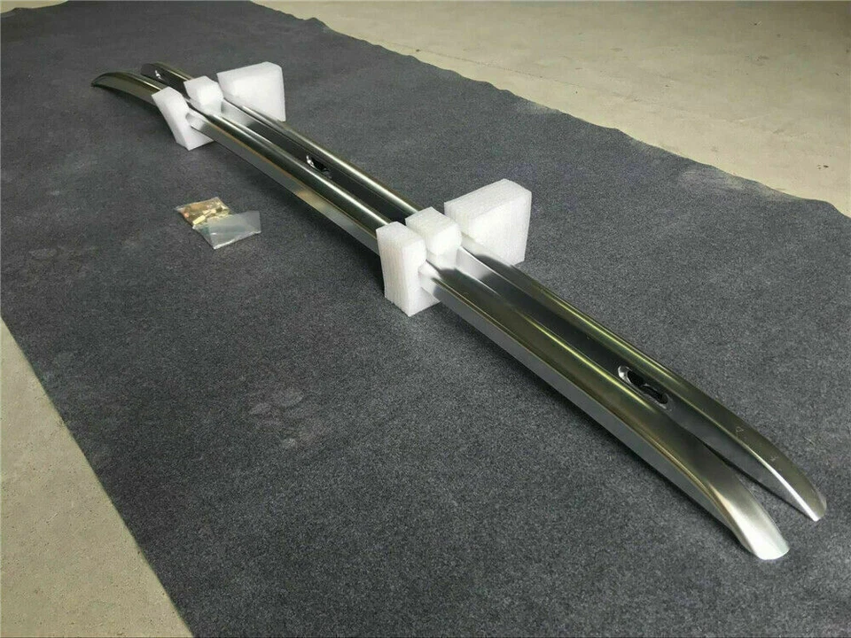 Barra transversal lateral para riel de techo plateado 4 piezas se adapta a Acura RDX 2012-2018 Foto 3 de 4