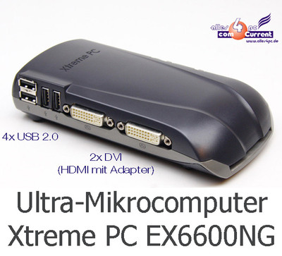 SEHR KOMPAKTER PC ChipPC SEHR KLEIN MIKRO PC EX6600NG RISC CPU DUAL& QUAD HEAD 
