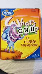 EUC What's GNU Board Game 2009 Think Fun 3 Letter Learning Family Spell Complete | eBay