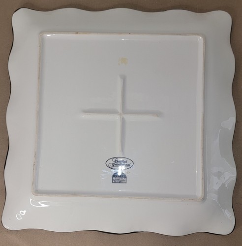 Certified International SUSAN WINGET Platter Serving Tray Garden Brights 16"x16 - Picture 4 of 4