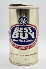 RARE Vintage G.E. "Best Buy Our No. 1 Goal" Oil Beer Can Transistor Radio Works