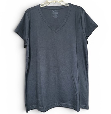 Fresh Clean Threads Womens XL Odyssey Blue V-Neck Short Sleeve T-Shirt Tee New