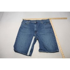 Levi's 469 Denim Shorts Mens 42 Blue Loose Straight Fit Medium Wash Excellent