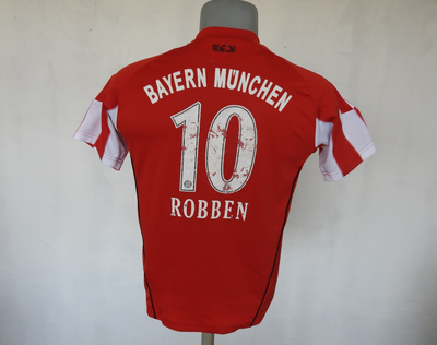 FC Bayern Munchen 2010 Home Jersey #10 Robben Adidas Red Shirt