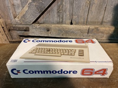 Commodore 64 Model C64C Vintage Home Computer & Netzteil 64K Ram gebraucht verpackt