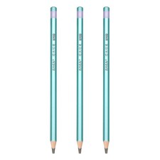 8B Drawing Pencils for Sketching, Set of 3, Dark Green/Black