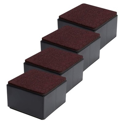 2 Inch Bed and Furniture Risers, Heavy Duty Square Sofa Table Couch Dresser R...