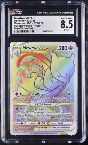 Mewtwo VSTAR graded CGC 8.5 for sale on eBay