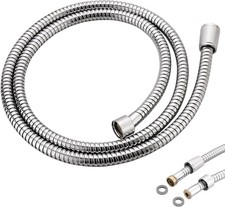 59" Shower Hose Replacement for Grohe 28143001 Relexaflex, Chrome Metal Longli