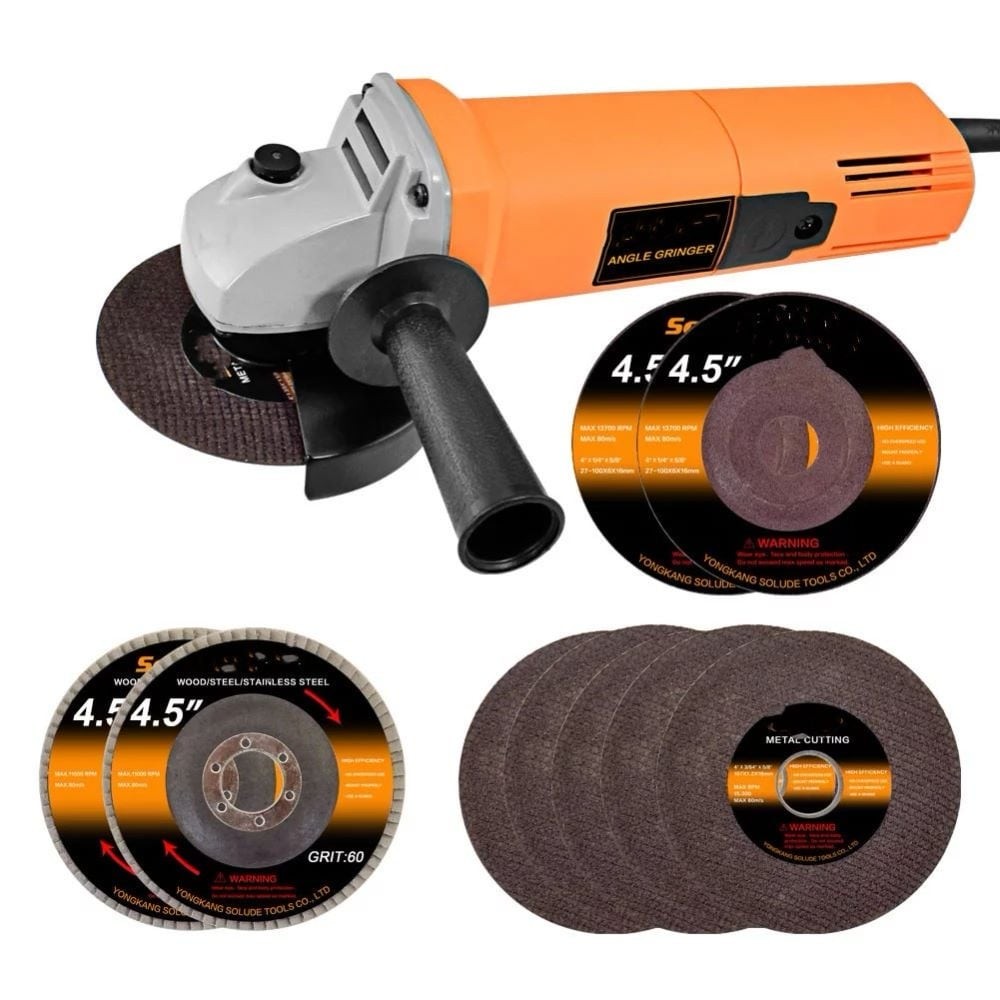 4-1/2-Inch Heavy Duty Power Grinder for Cutting and Grinding  