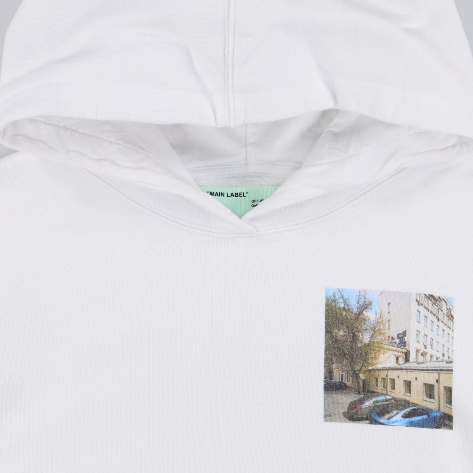 Off-White x KM20 White Logo Hoodie | Size L FW18 RRP $580 thumbnail 4