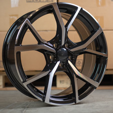 18" VW PASSAT B6/7/8/9 2005-2026 GLOSS BLACK/MACHINED ESTORIL DESIGN 7.5J ALLOYS