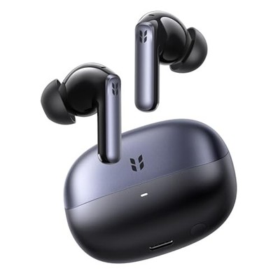 Headphones Fast Charging Lightweight Noise Cancelling Grey Tangle Free Wireless