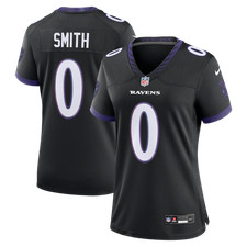 Baltimore Ravens Roquan Smith #0 Nike Women's Black 2026 NFL Game Jersey