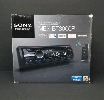 Sony MEX-BT3000P Bluetooth Audio System Car CD Player Black SiriusXM Ready NIB