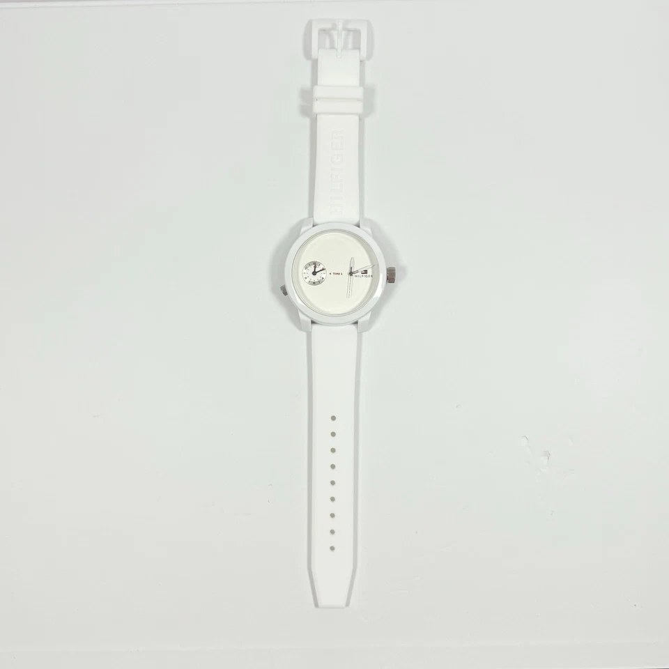 Tommy Hilfiger Denim White Dial Silicone Band Men’s Watch 1791324 - Image 3 of 4