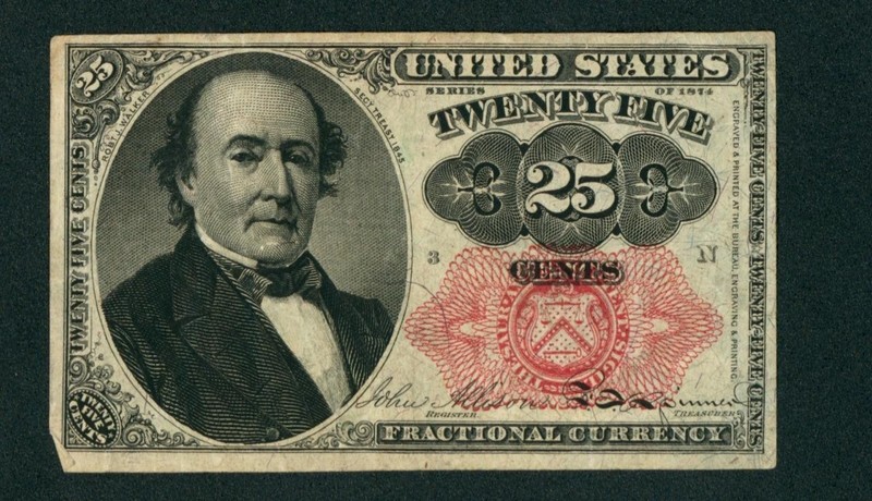 25¢ First Issue Fractional Currency ** PAPER CURRENCY AUCTIONS