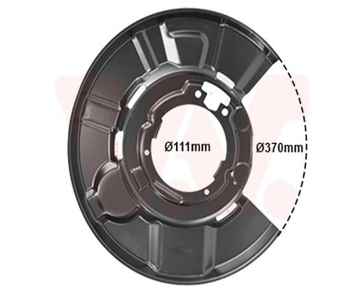 VAN Wezel Spritzblech Bremsscheibe Hinten Links FüR BMW 3Er Touring E91 0657373-image