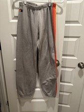 Aviator Nation sweatpants size medium grey 4 Neon Stripes See All Photos