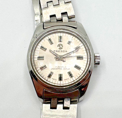 TRESSA Swiss Vintage Damen Automatik Uhr Edelstahl Swiss Made klassisch Sammler