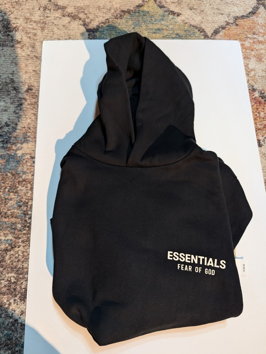 Essentials Fear of God Hoodie | Black/White | Men's Size XS | eBay
