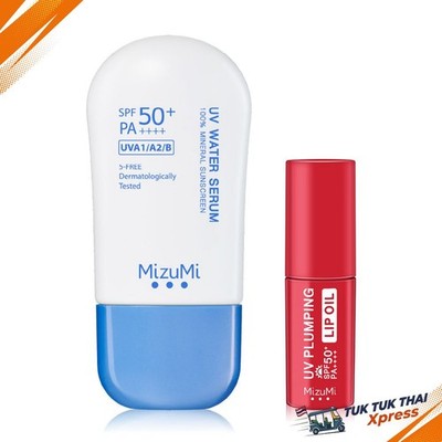MizuMi UV Water Serum SPF50+ PA++++ 40g [Free! MizuMi UV Plumping Lip Oil 4g