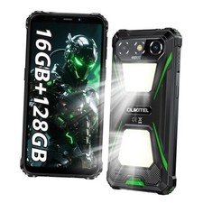 G5 Rugged Smartphone Unlocked 2025-16GB 128GB/TF 1TB Cell Phone, 900LM Green